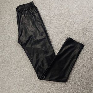 NWT Pleather Shiny Leggings